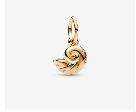 Golden Seashell Charm