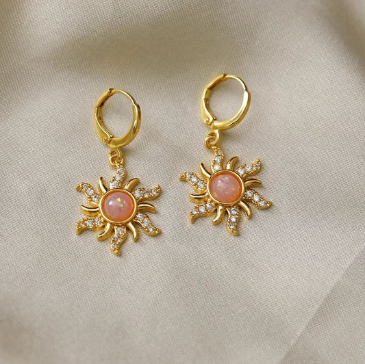 Pink Helios Earrings