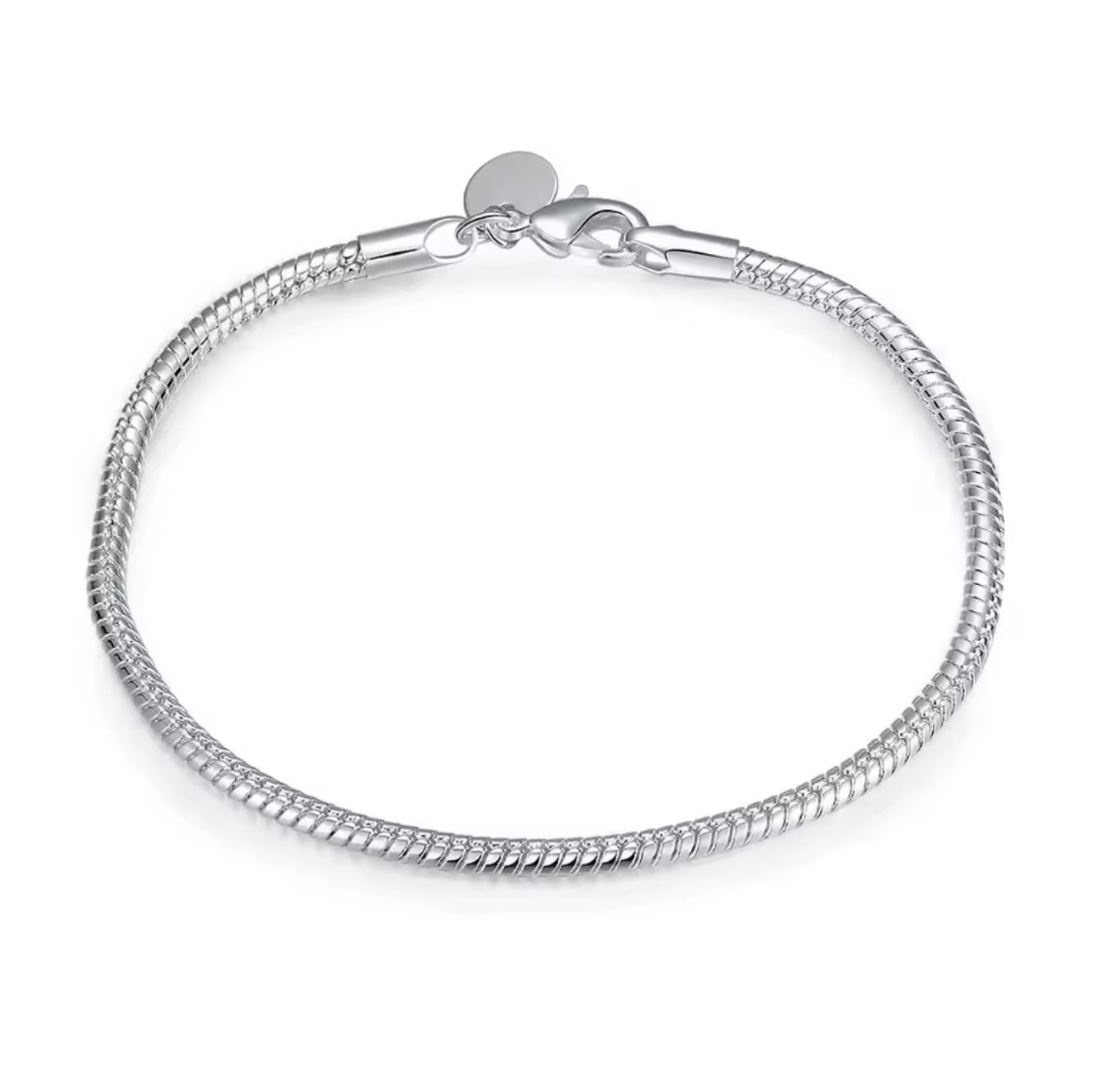 Silver Bloom Charm Clip Bracelet
